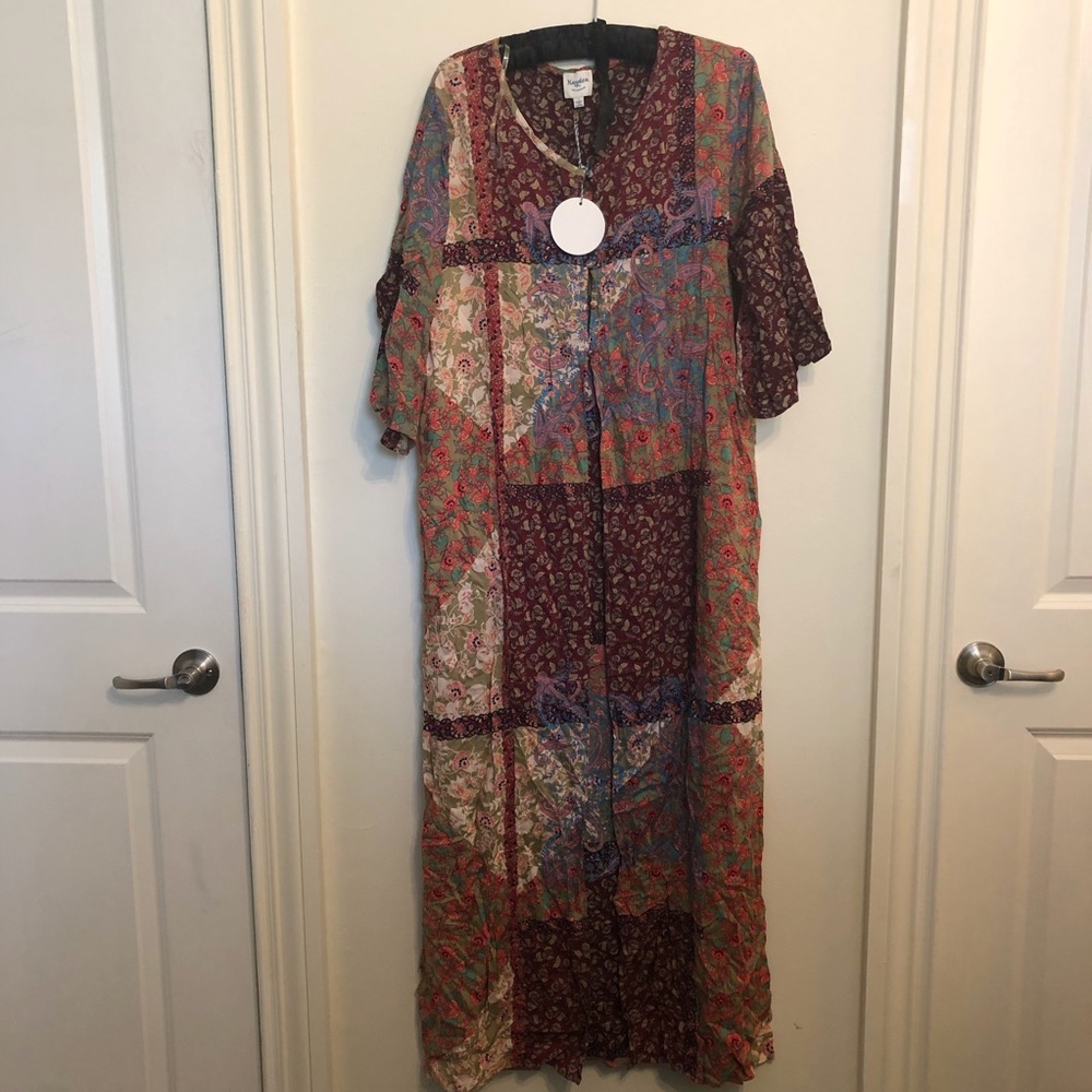 Long Floral Duster